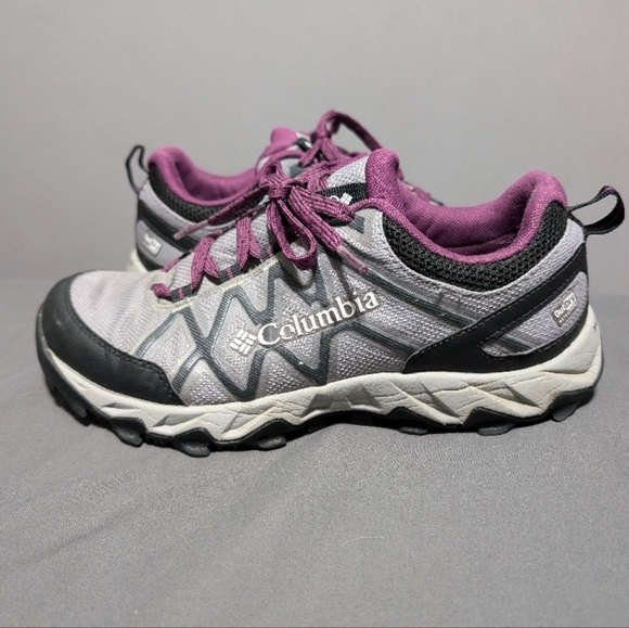 Columbia Peakfreak Outdry Purple and Gray Athletic Shoes size 7 - Picture 2 of 11
